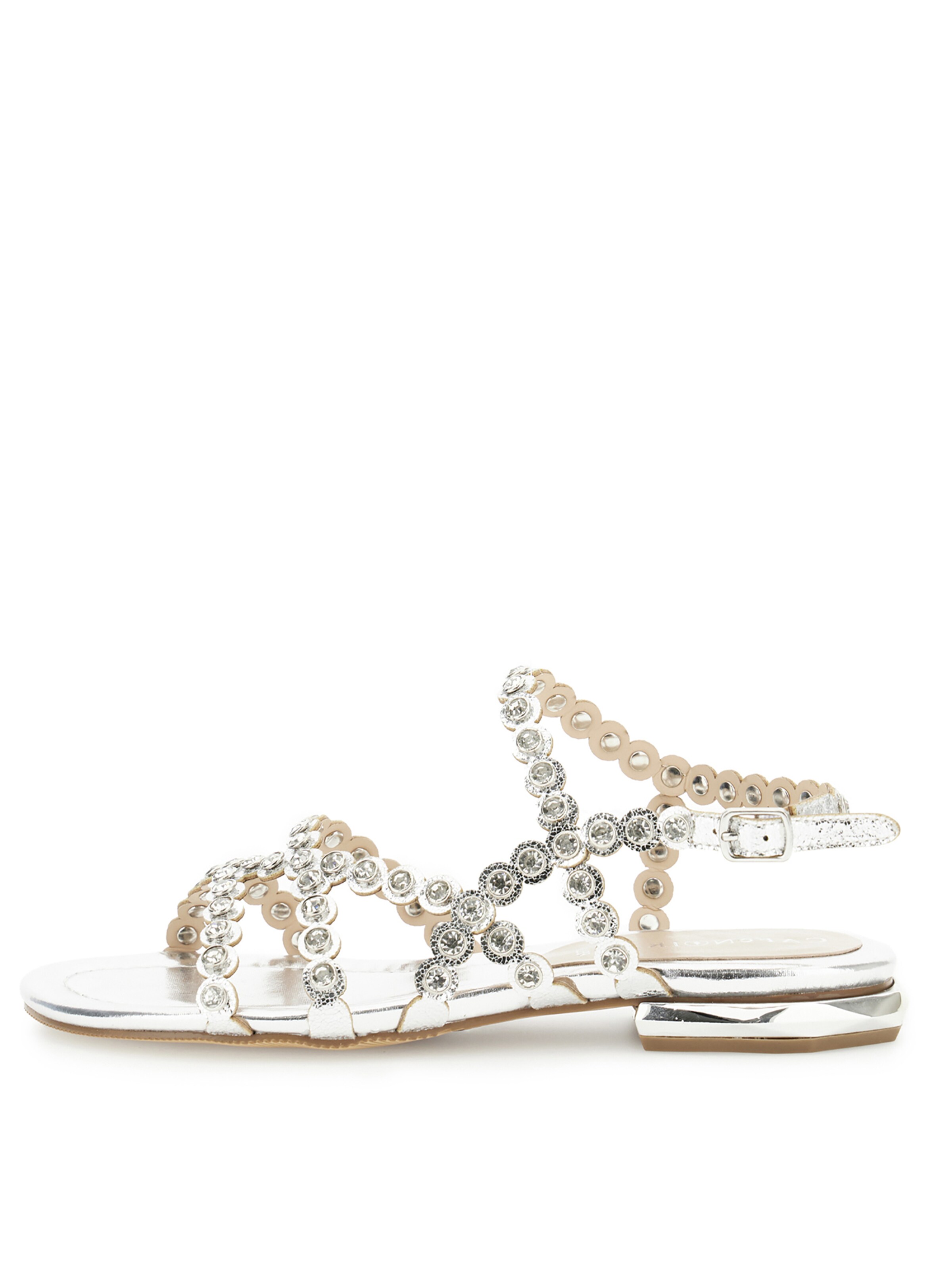 Sandalo con cinturino di CAFè NOIR in argento