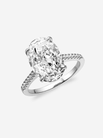 Balmante Jewelry Prsten 'Magnum Oval Cut' – stříbrná: přední strana