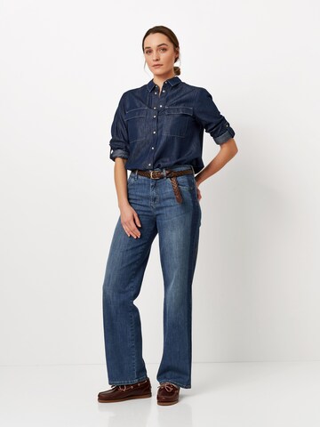 TONI Bluse in Blau