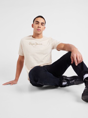 Pepe Jeans T-Shirt 'Eggo' in Beige