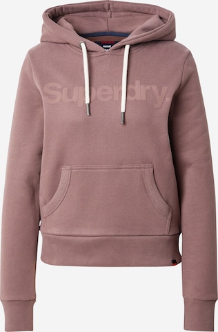 Superdry Суичър в кафяво: отпред
