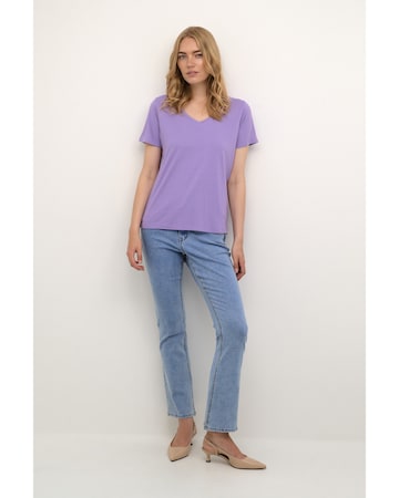 Cream Shirt 'Naia' in Purple