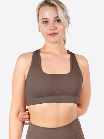 Bustier Soutien-gorge de sport Stark Soul en marron : devant
