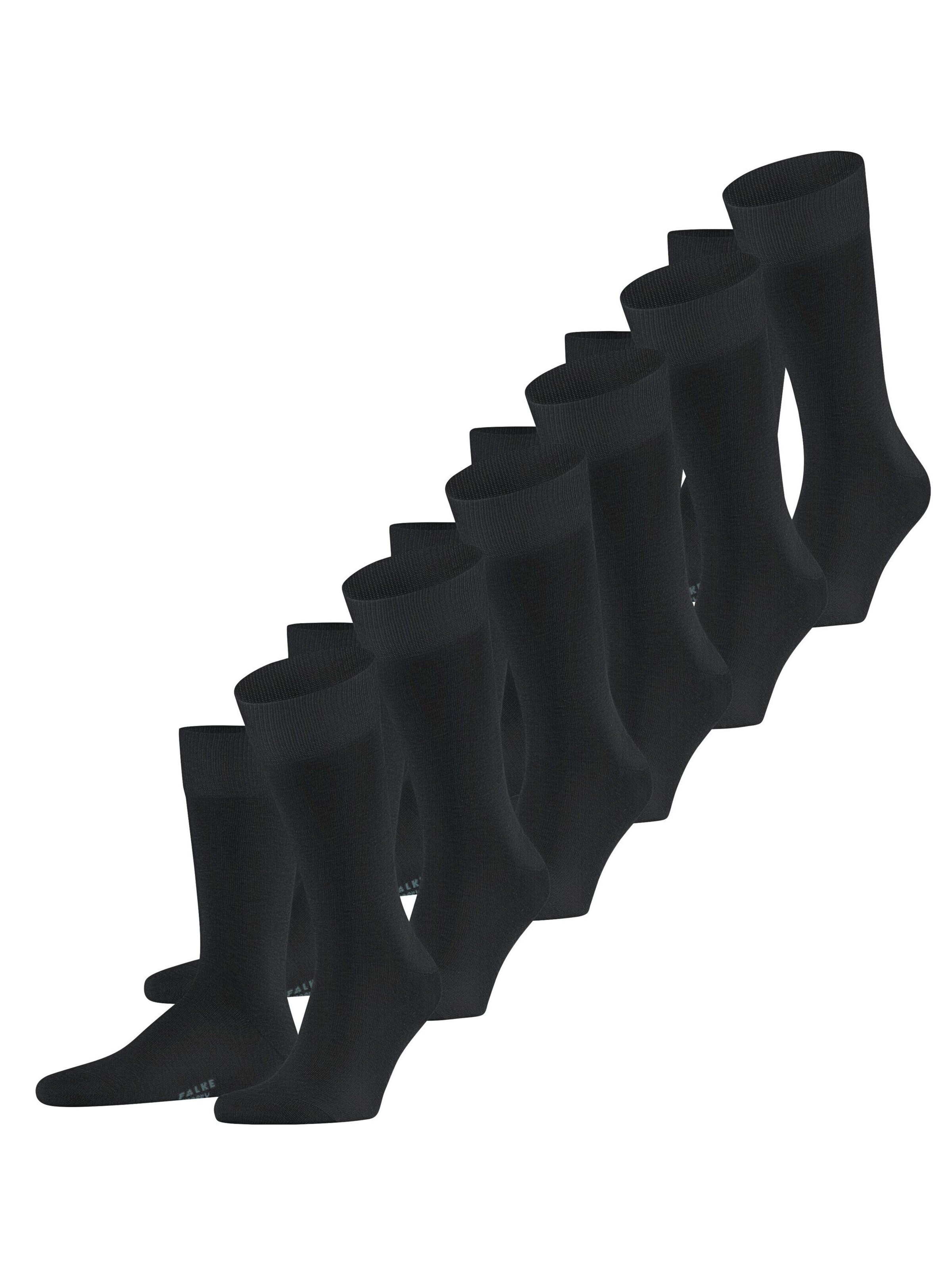 FALKE Socken 'Happy 6-Pack'‌‌‌‌‌‌‌‌‌ in Schwarz: Vorderseite