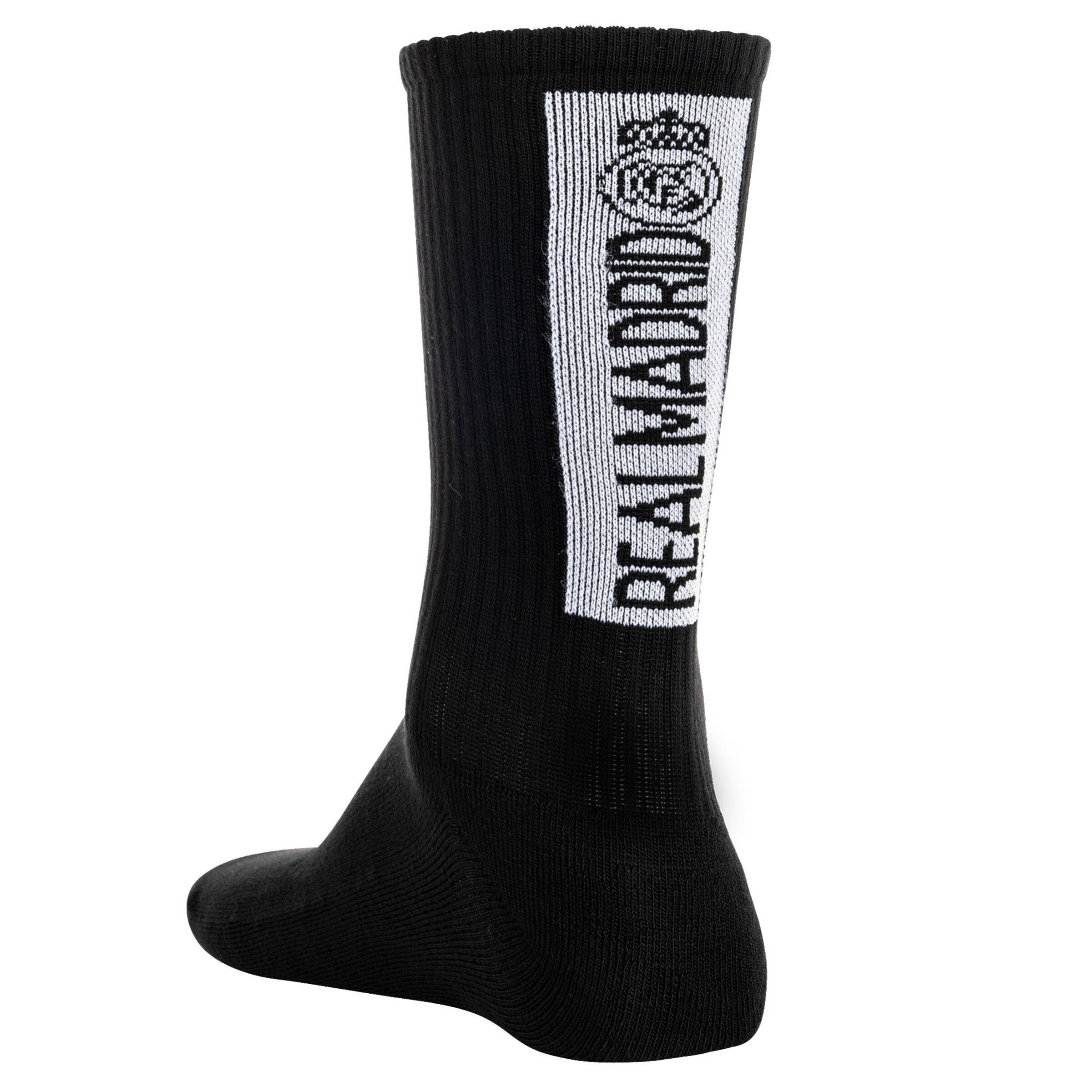 Real Madrid Socken 7er Pack Unisex – Offizielles Lizenzprodukt, Tennis-Baumwollmischung, Eingewebte Logos – Perfektes Fangeschenk