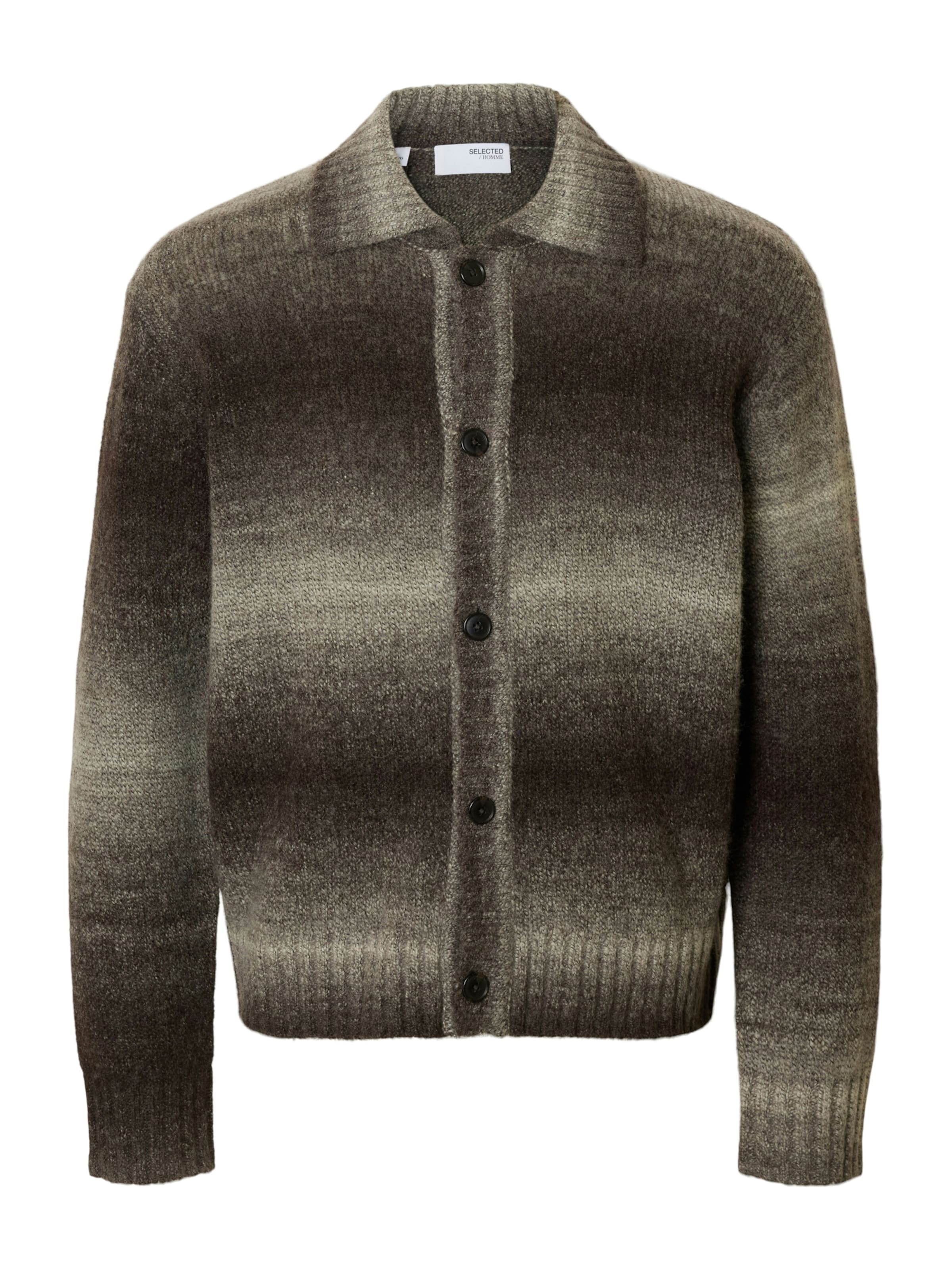 SELECTED Strickjacke &#x27;SLHGAARD&#x27; in Braun: Vorderseite