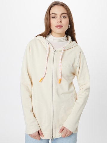 LIEBLINGSSTÜCK Zip-Up Hoodie 'Casidy' in Beige: front