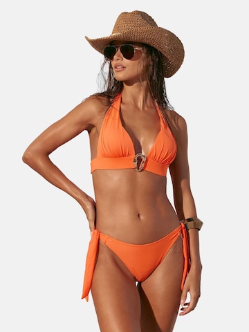 Lipsy T-shirt Bikinitop in Oranje: voorkant