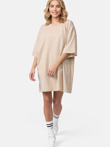 Worldclassca Oversized Shirt in Beige: front