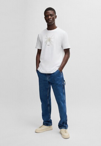 BOSS T-Shirt 'Spiderbat' in Weiß