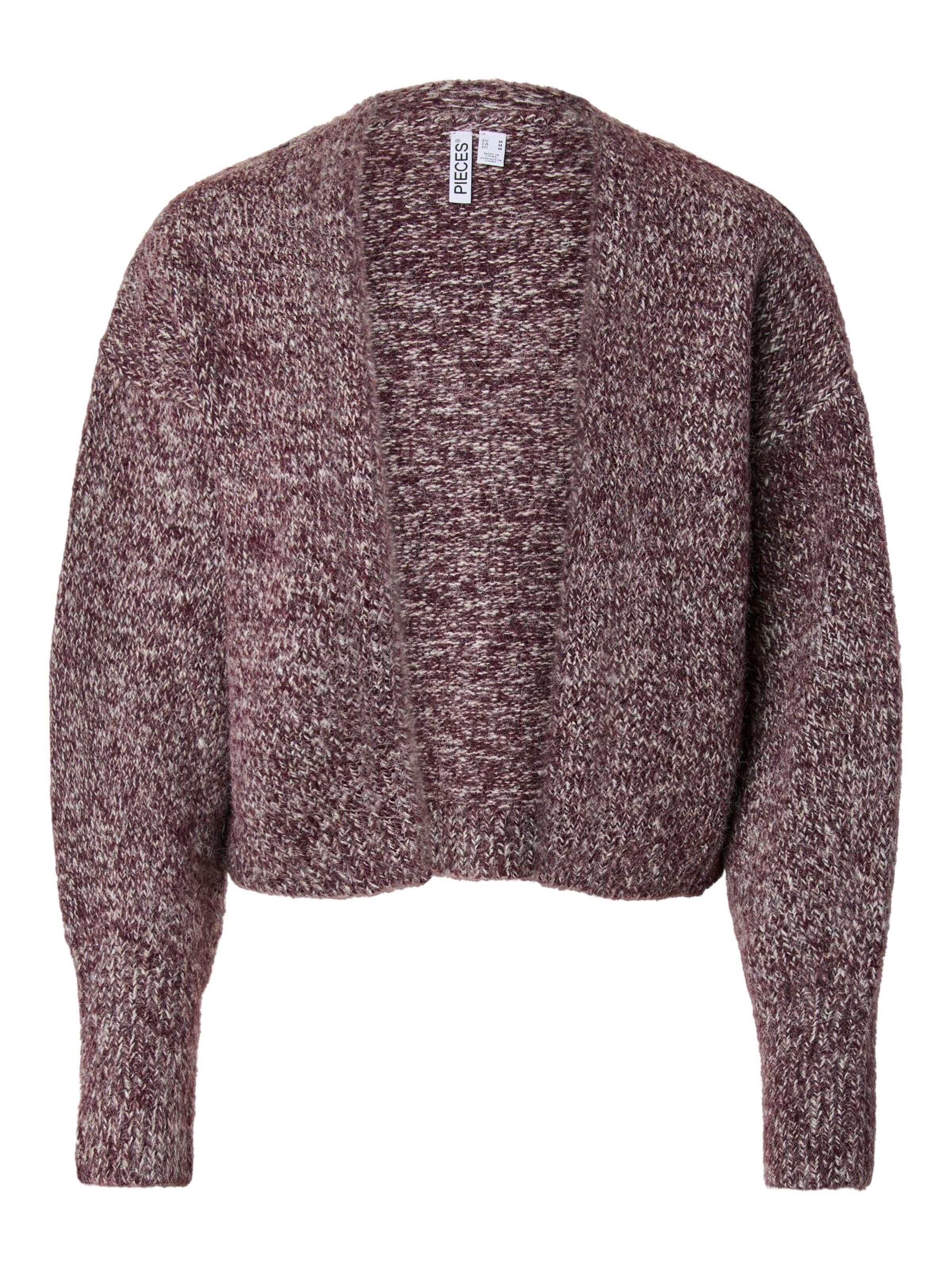 Cardigan PIECES en rouge : devant