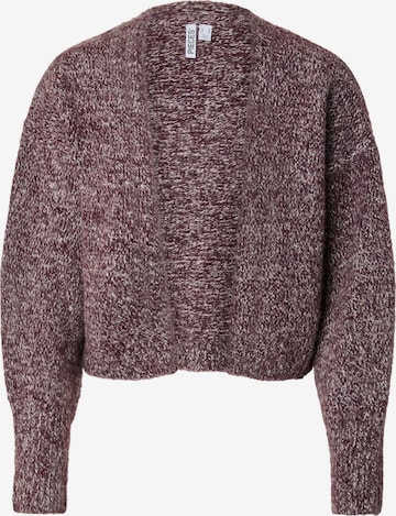 Cardigan PIECES en rouge : devant