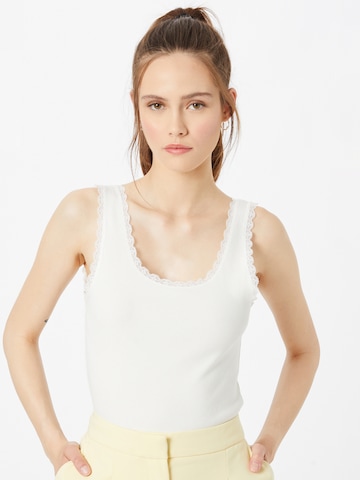 b.young Top 'POSEY' in White: front