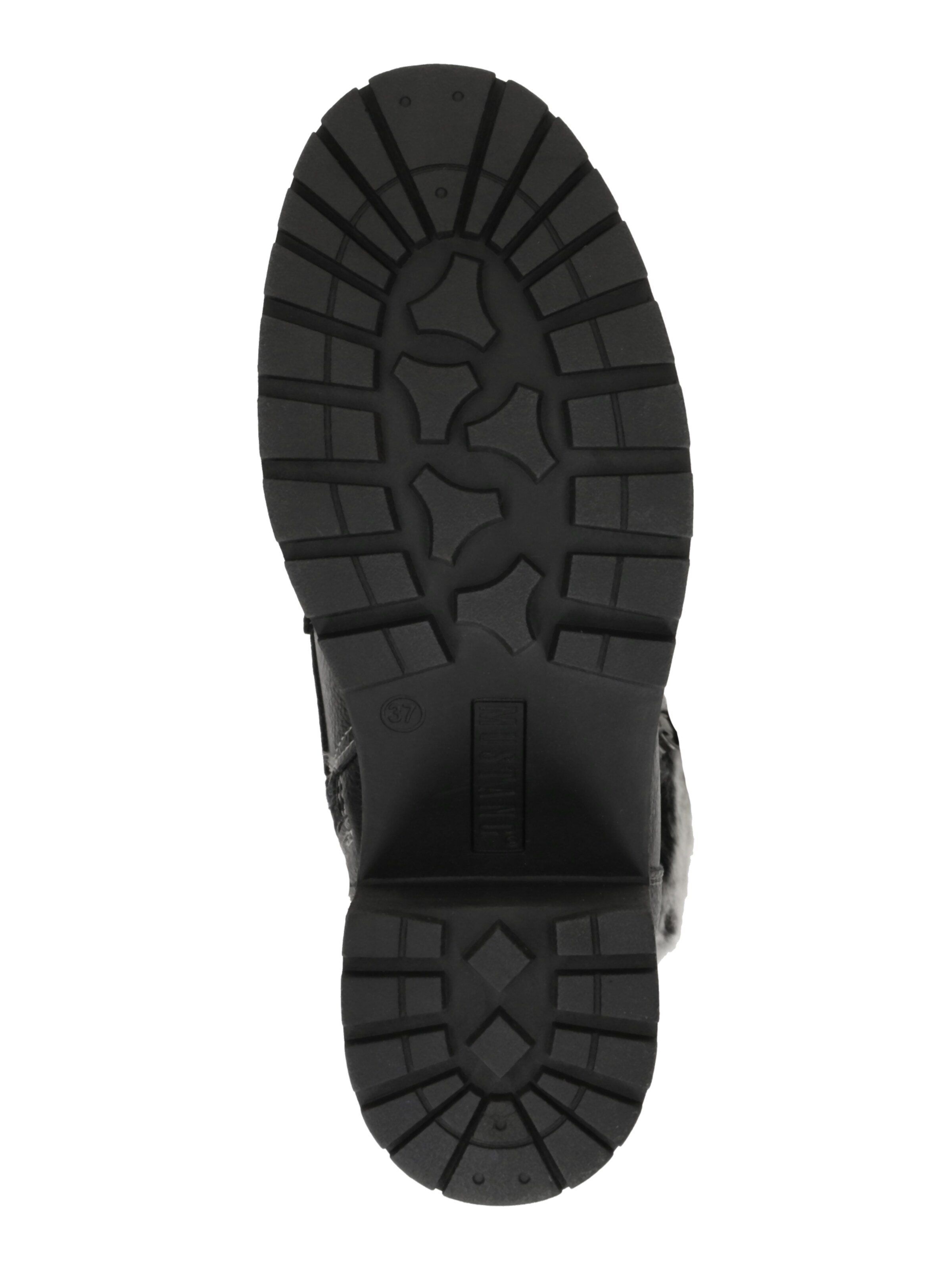 MUSTANG Šnurovacie členkové čižmy 'Leila' - Čierna