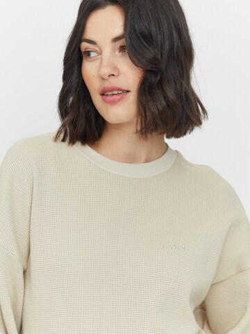 mazine Sweatshirt ' Nadi Sweater ' in Beige