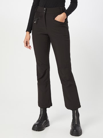 KILLTEC Flared Outdoor Pants 'Thônes' in Black: front