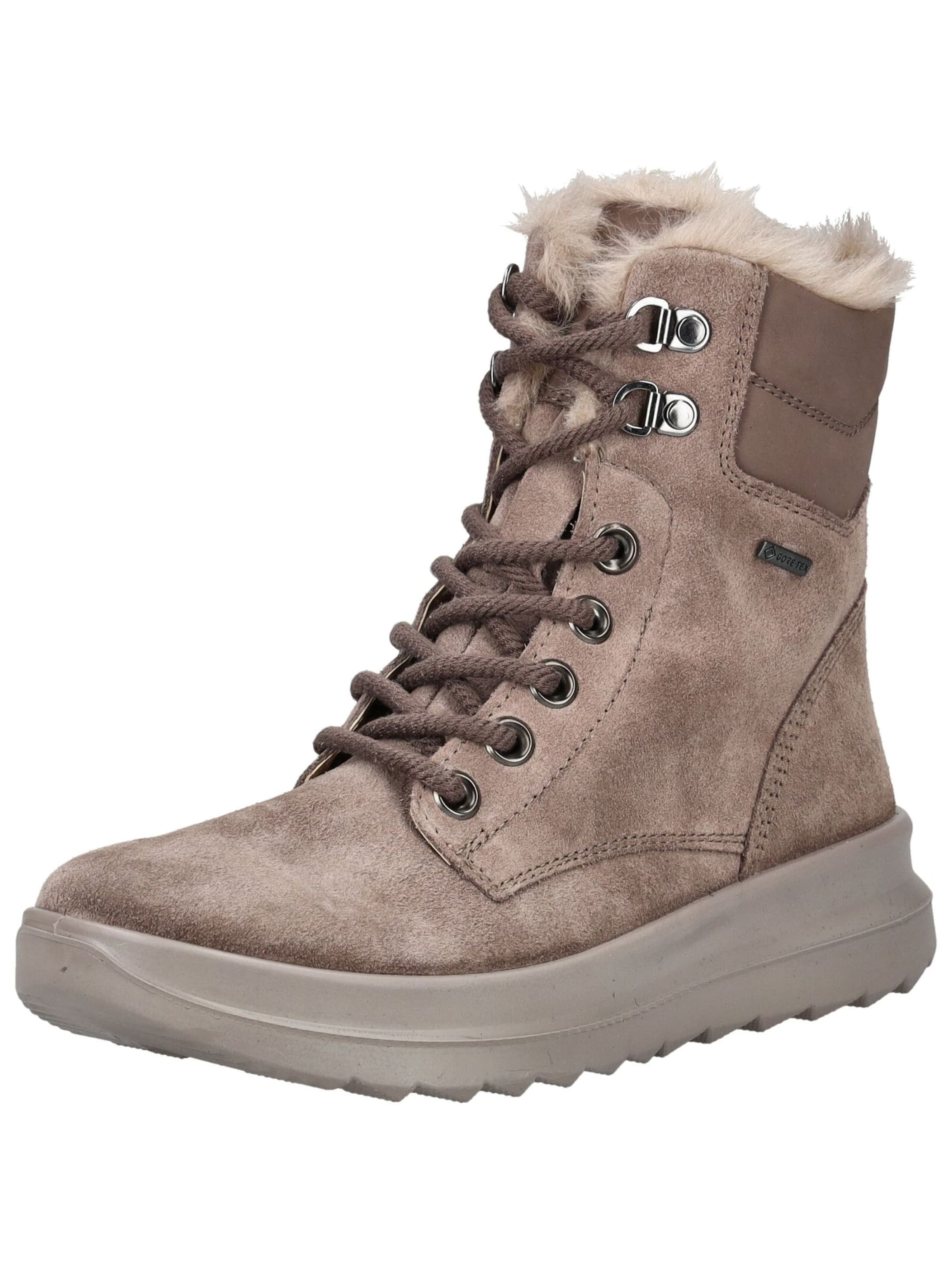 Legero Lace-Up Ankle Boots in Brown: front