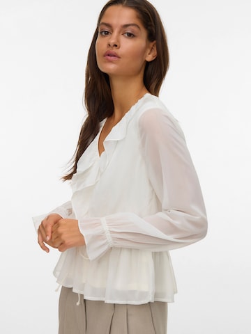 Chemisier 'VMDORA' VERO MODA en blanc : devant