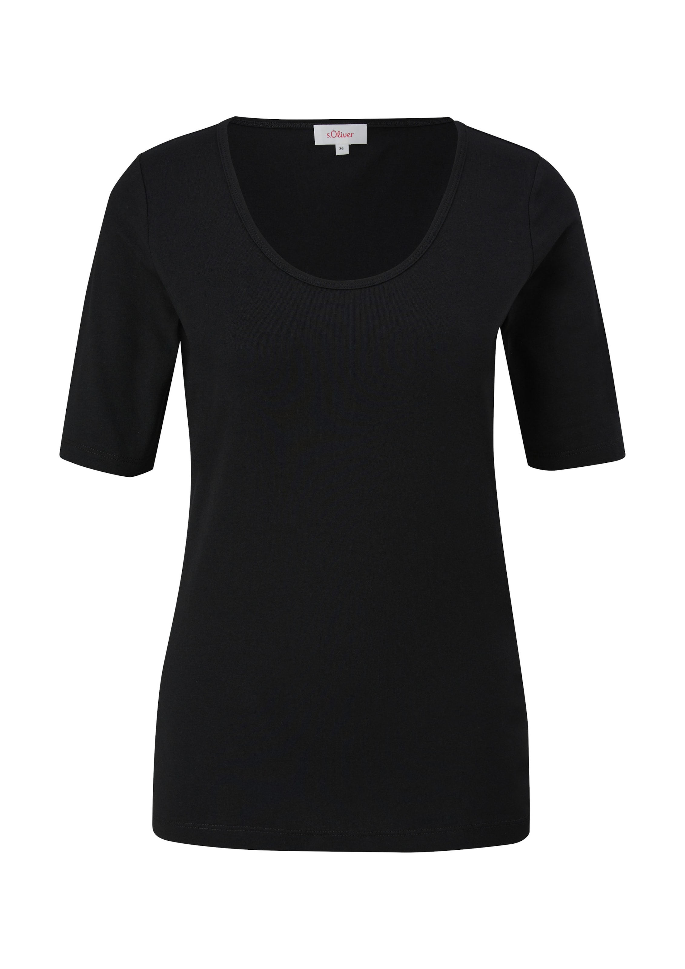 s.Oliver Shirt in M in de kleur Zwart, Productweergave