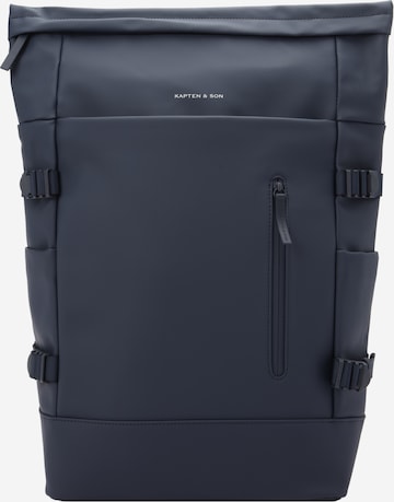 Kapten & Son - Mochila 'Helsinki Pro' en azul: frente