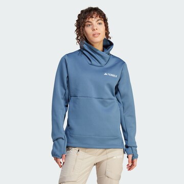 ADIDAS TERREX Sportief sweatshirt 'Xperior' in Blauw: voorkant