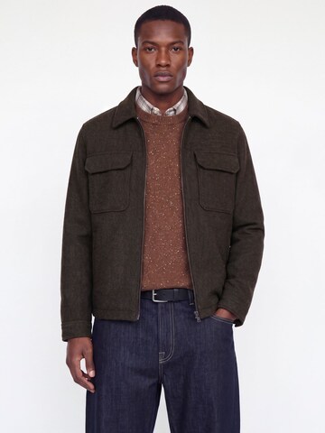 Veste mi-saison 'JPRBLUWAKEFIELD' JACK & JONES en marron : devant