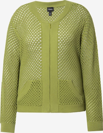 Ulla Popken Strickjacke in Grün: Vorderseite