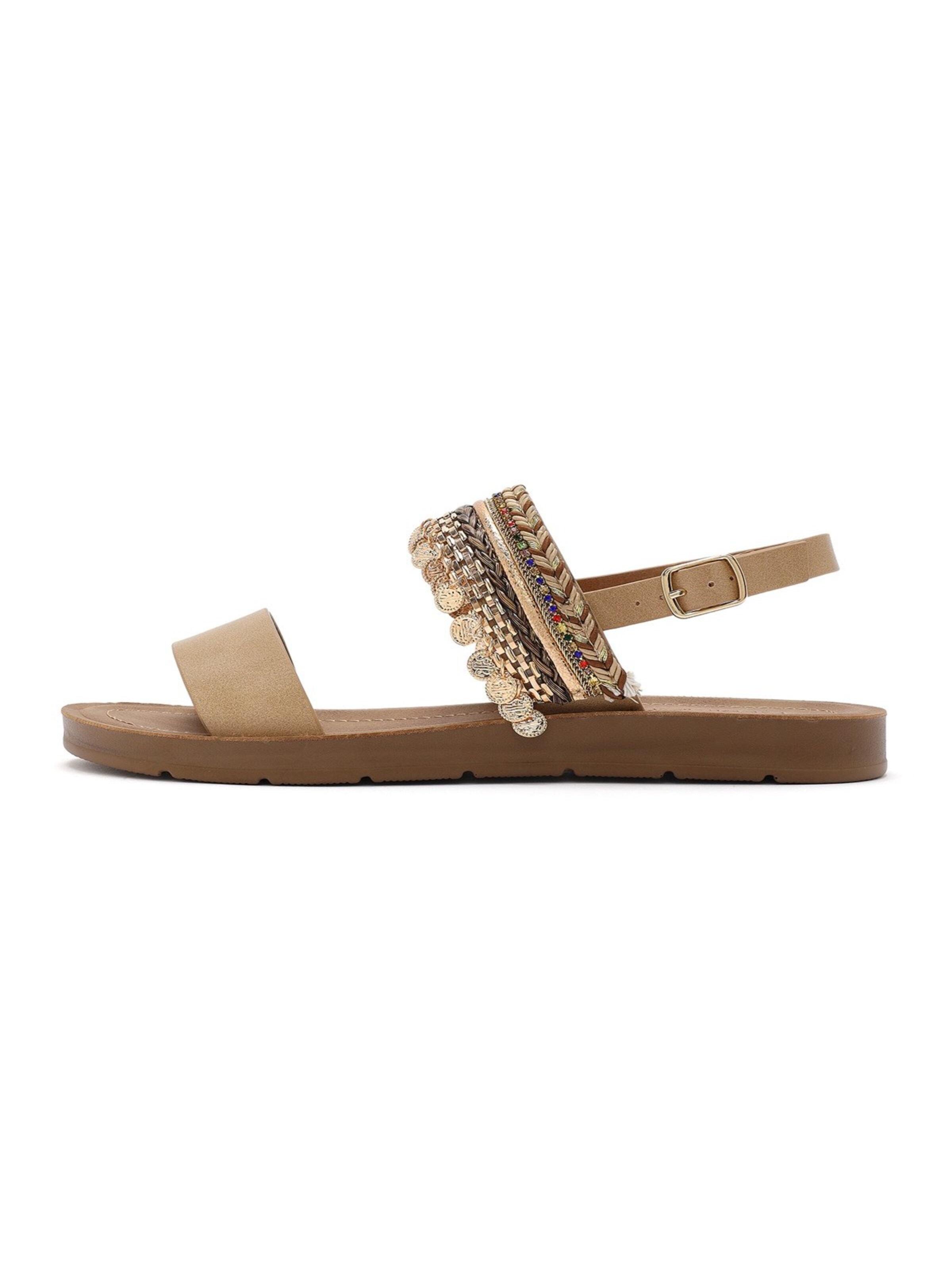 Sandales Derimod en beige : devant