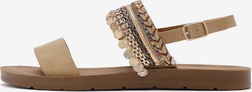 Derimod Sandale in Beige: Vorderseite
