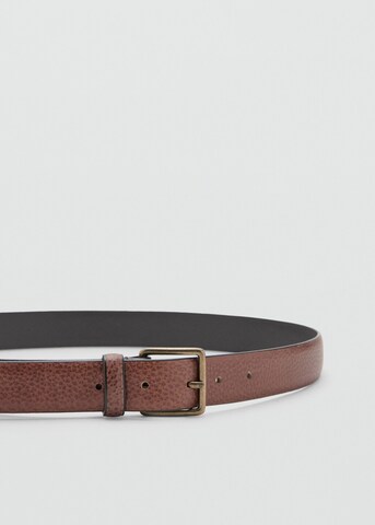 MANGO MAN Gurtel 'Buckgold' in Braun