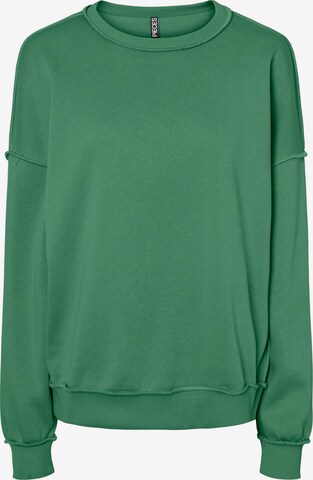 Sweat-shirt 'Megan' PIECES en vert : devant