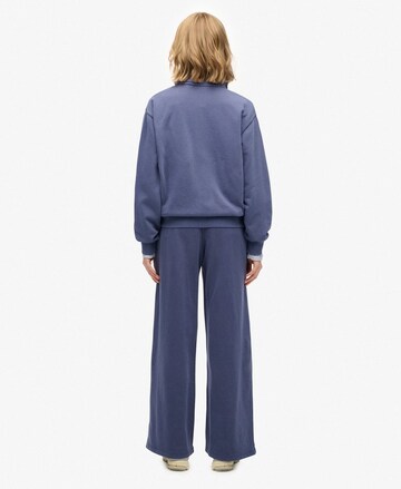 Wide Leg Pantalon 'Athletic Essentials' Superdry en bleu