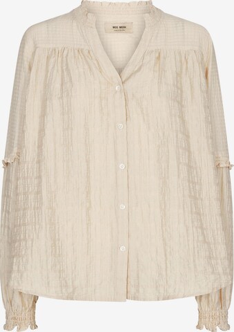 MOS MOSH Bluse i beige: forside