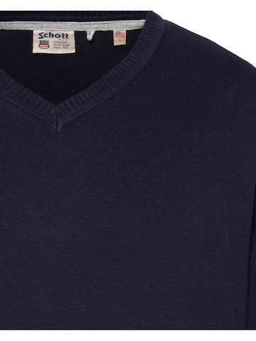 Schott NYC Sweater in Blue