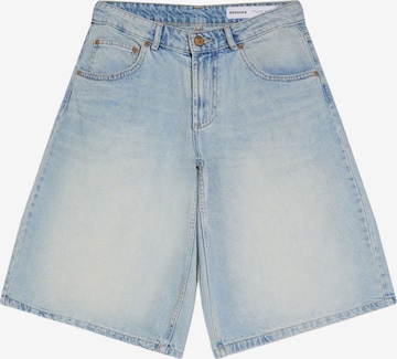 BershkaBaggy Traperice - plava boja: prednji dio