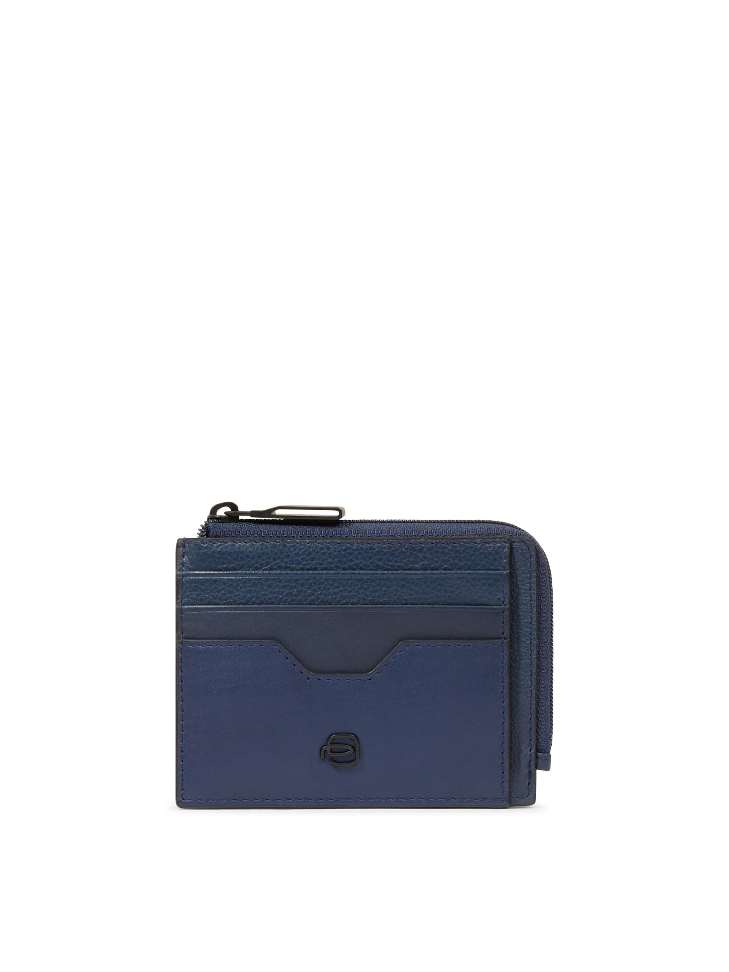 Piquadro Portemonnee in Blauw: voorkant