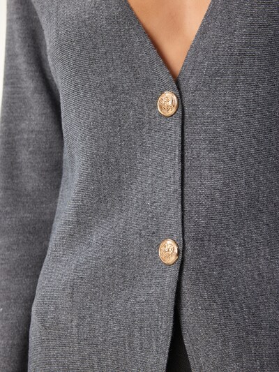 Happiness İstanbul Cardigan en XS-XL en anthracite, Vue avec produit