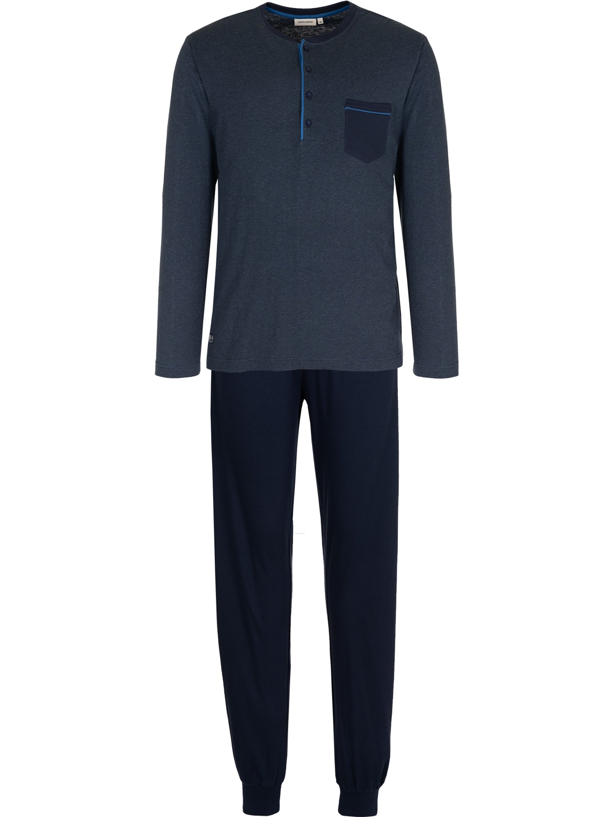 Pastunette Pyjama lang in Blauw: voorkant