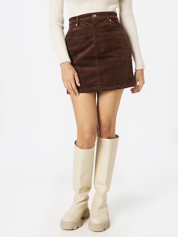 Monki Skirt in Brown: front