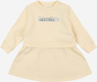 Calvin Klein Jeans Kleid in pastellgelb / silber, Produktansicht