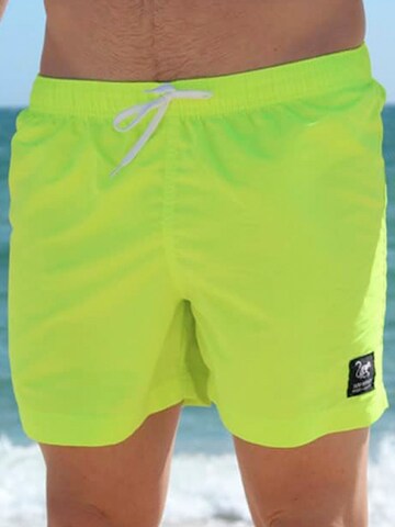 Surf Monkey Swimming Trunks in Yellow