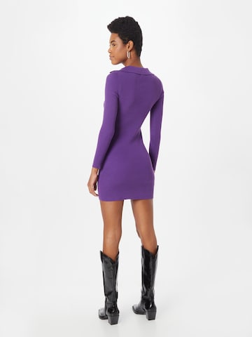 GLAMOROUS Pletené šaty - fialová
