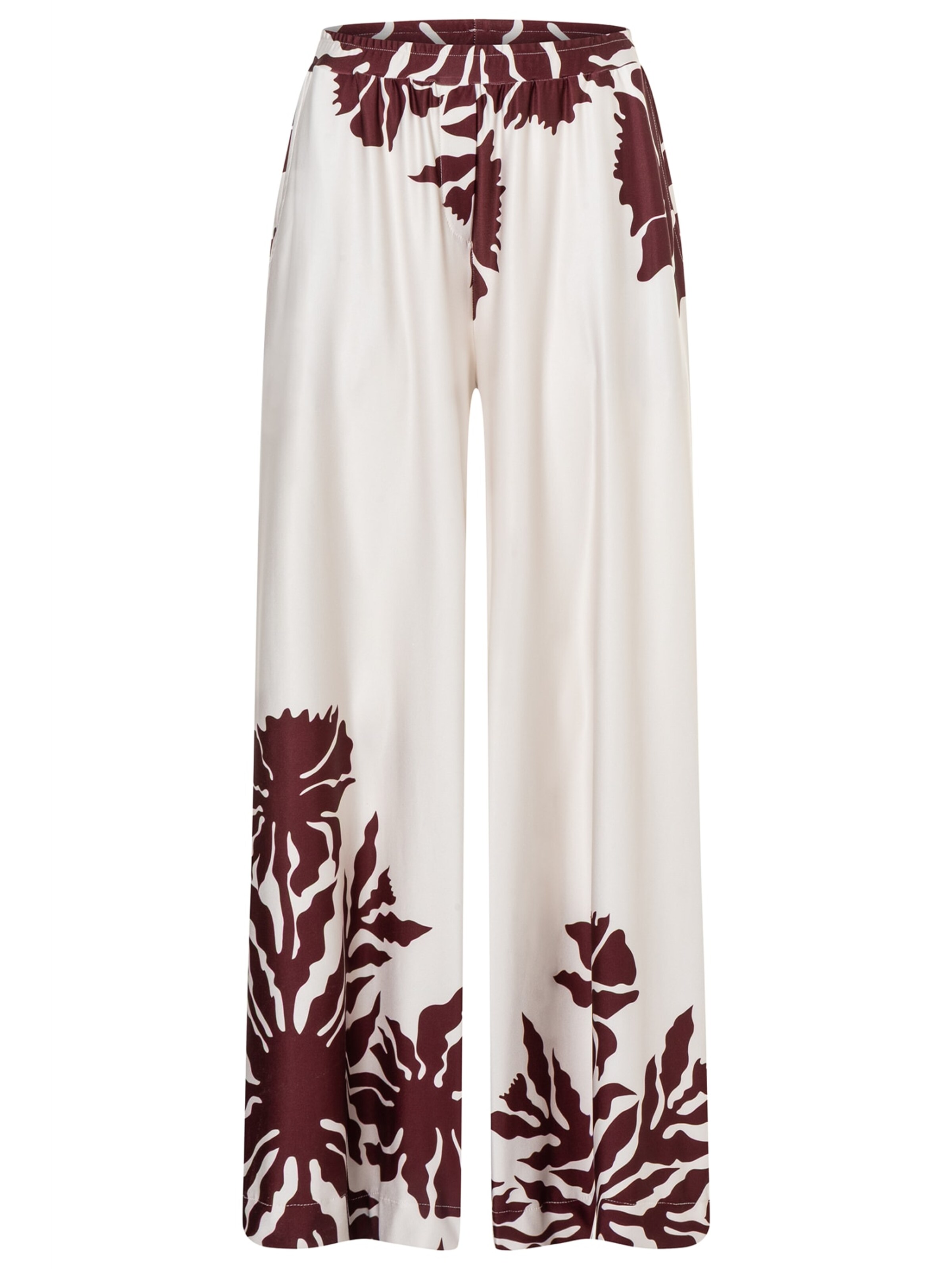 Ana Alcazar Wide Leg Hose 'Dorinor' in Weiß: Vorderseite
