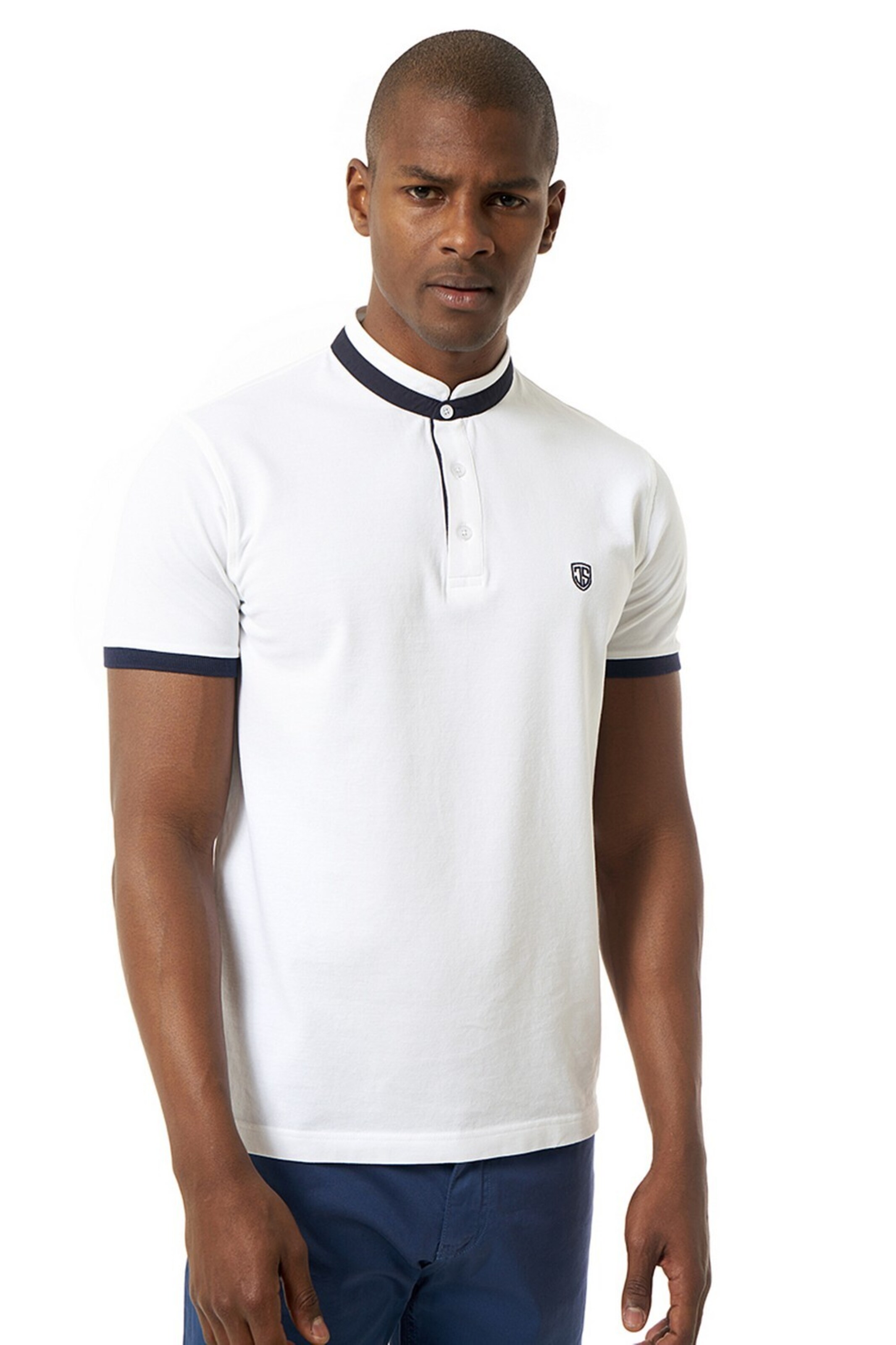 balta Jimmy Sanders Marškinėliai: priekis