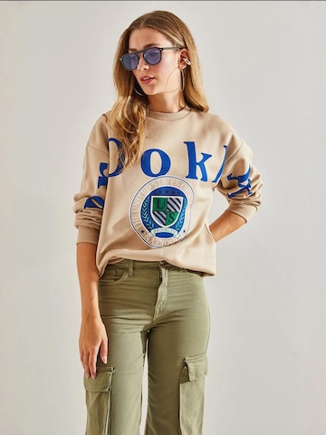 Bianco Lucci Sweatshirt in Bruin