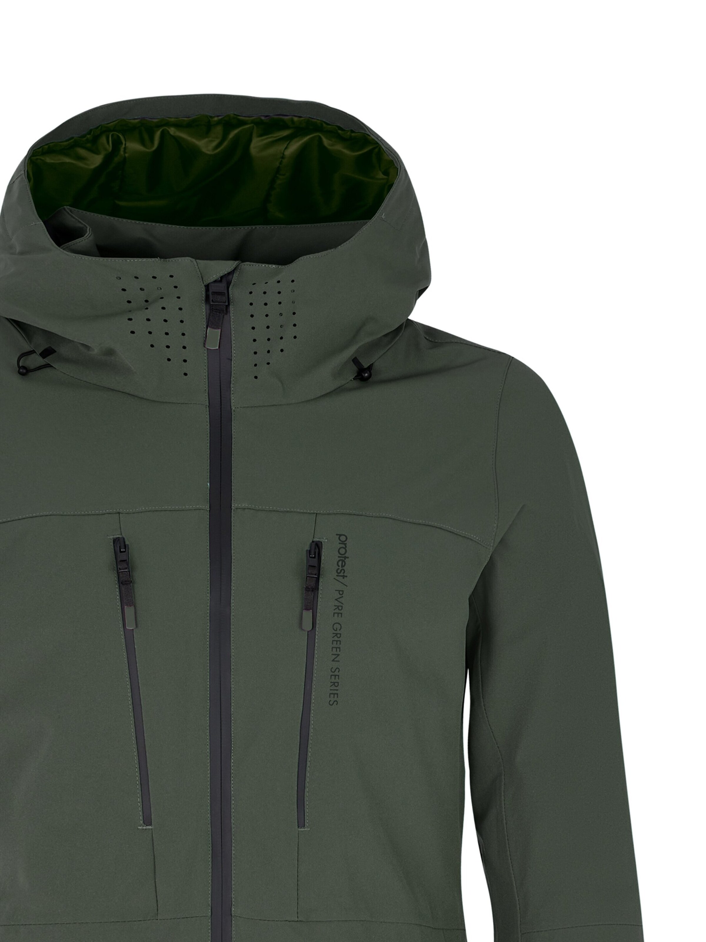 PROTEST Athletic Jacket 'PRTBEVERLY' in Green