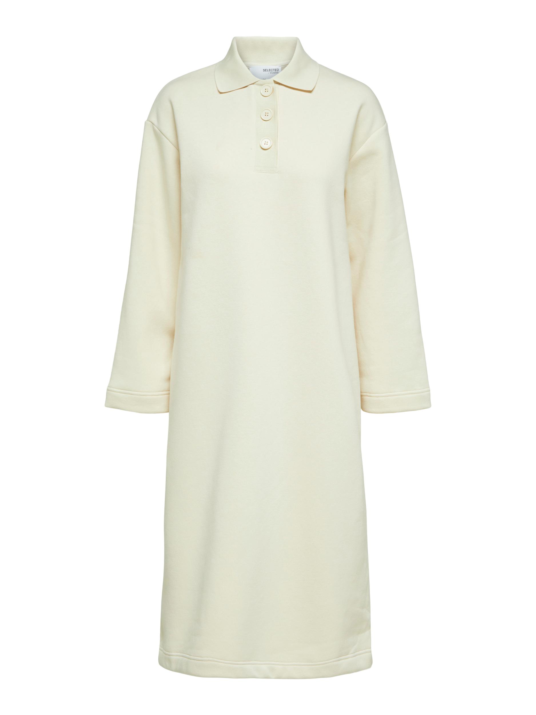 Plus size Odzież SELECTED FEMME Sukienka Kofi w kolorze Kremowym 