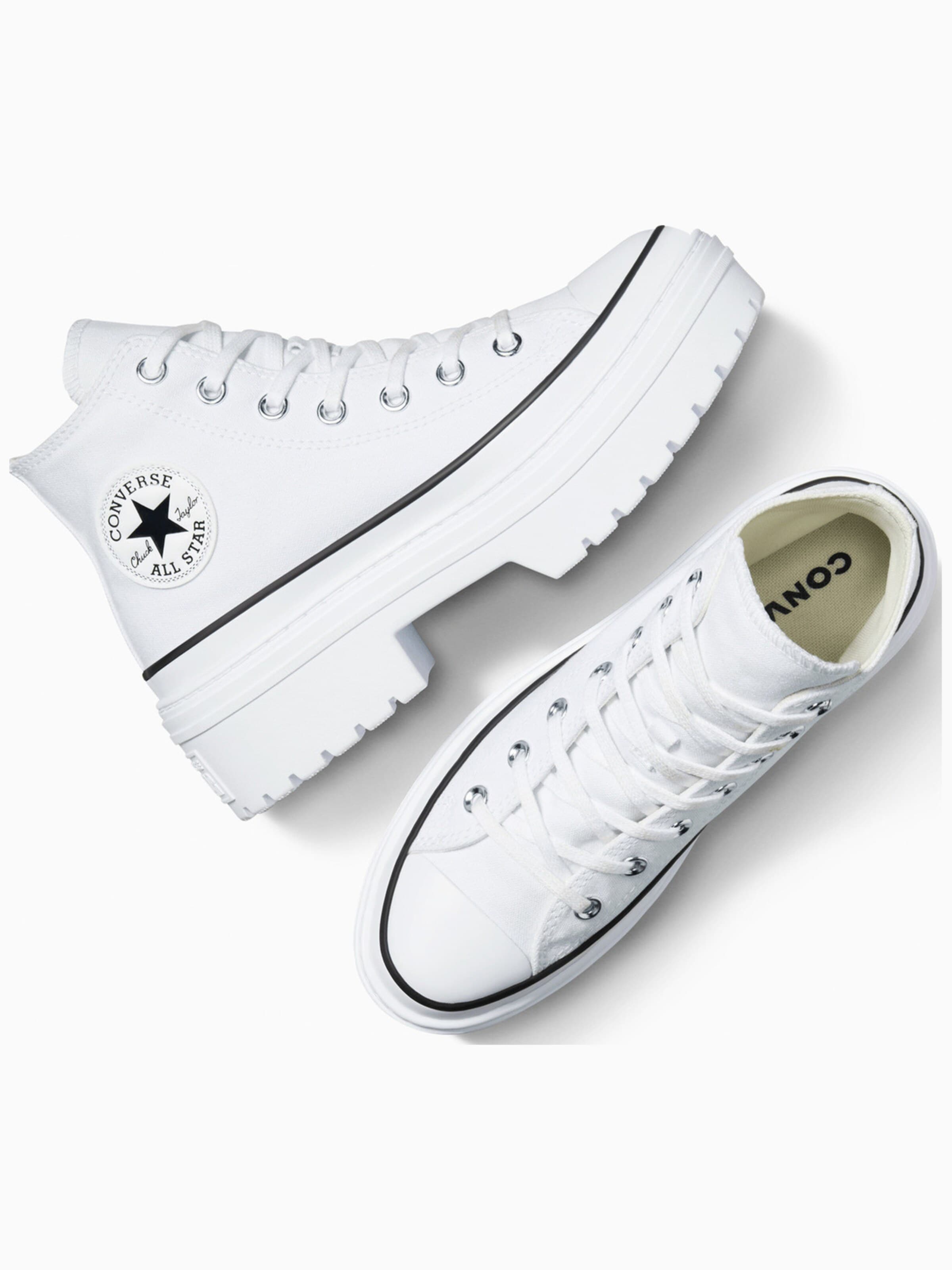 CONVERSE Sneakers hoog 'Converse Con Buty Chuck Taylor As Lugged Heel' in Wit