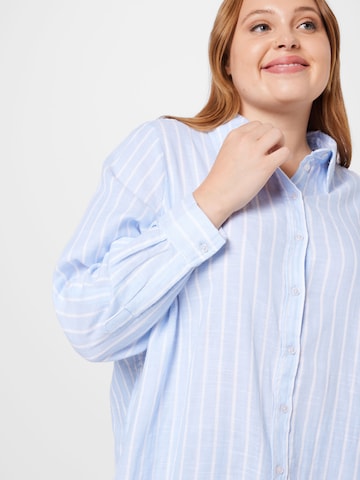 Selected Femme Curve Blouse in Blue