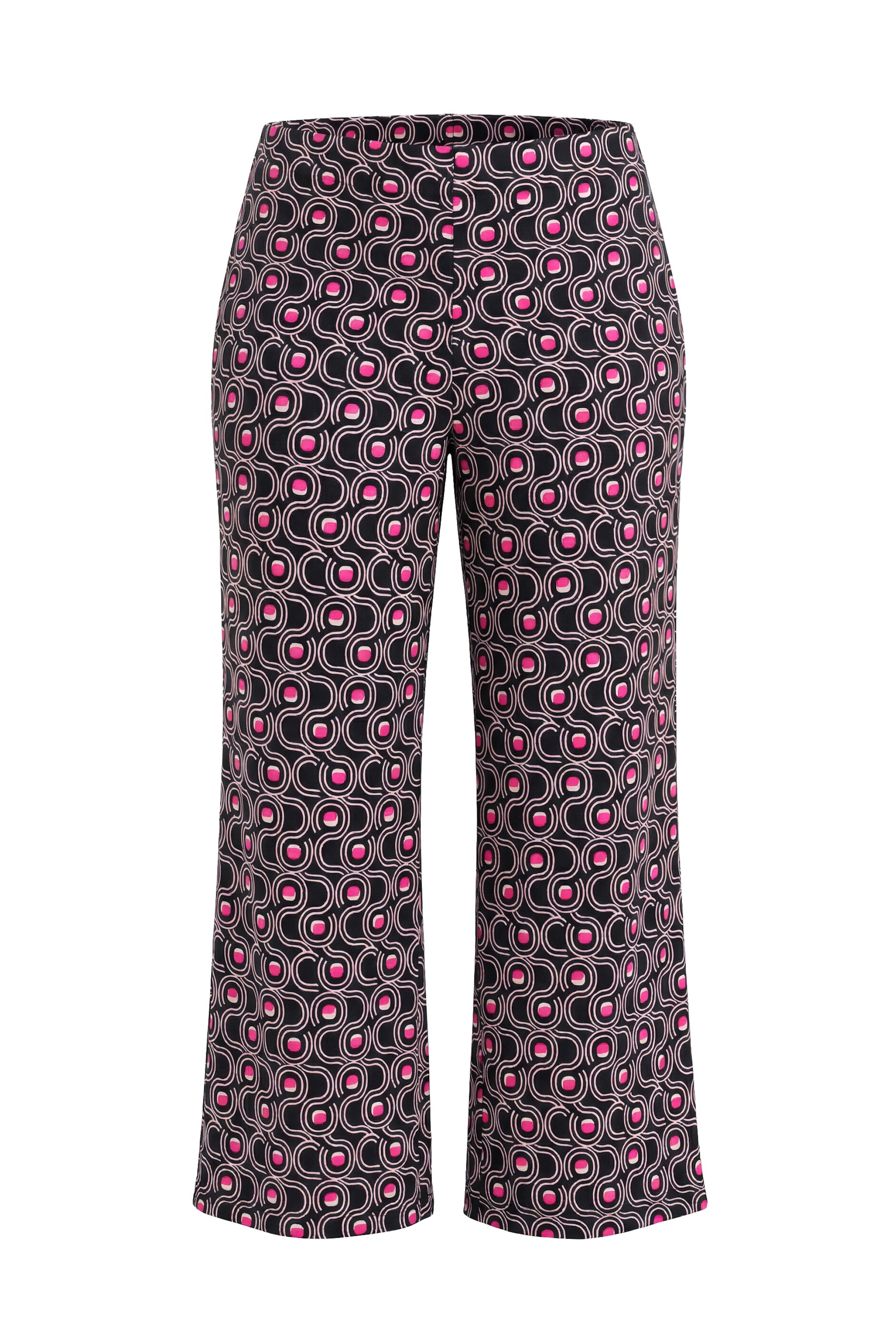 Ulla Popken Regular Broek in Zwart: voorkant